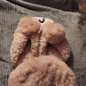 Fluffy Slippers and Eye Mask